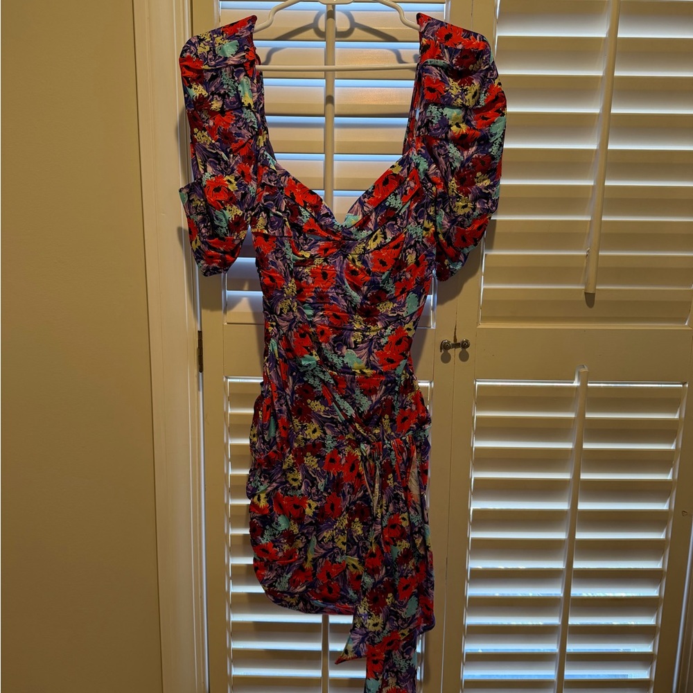 For Love And Lemons Multicolor Floral Mini Dress